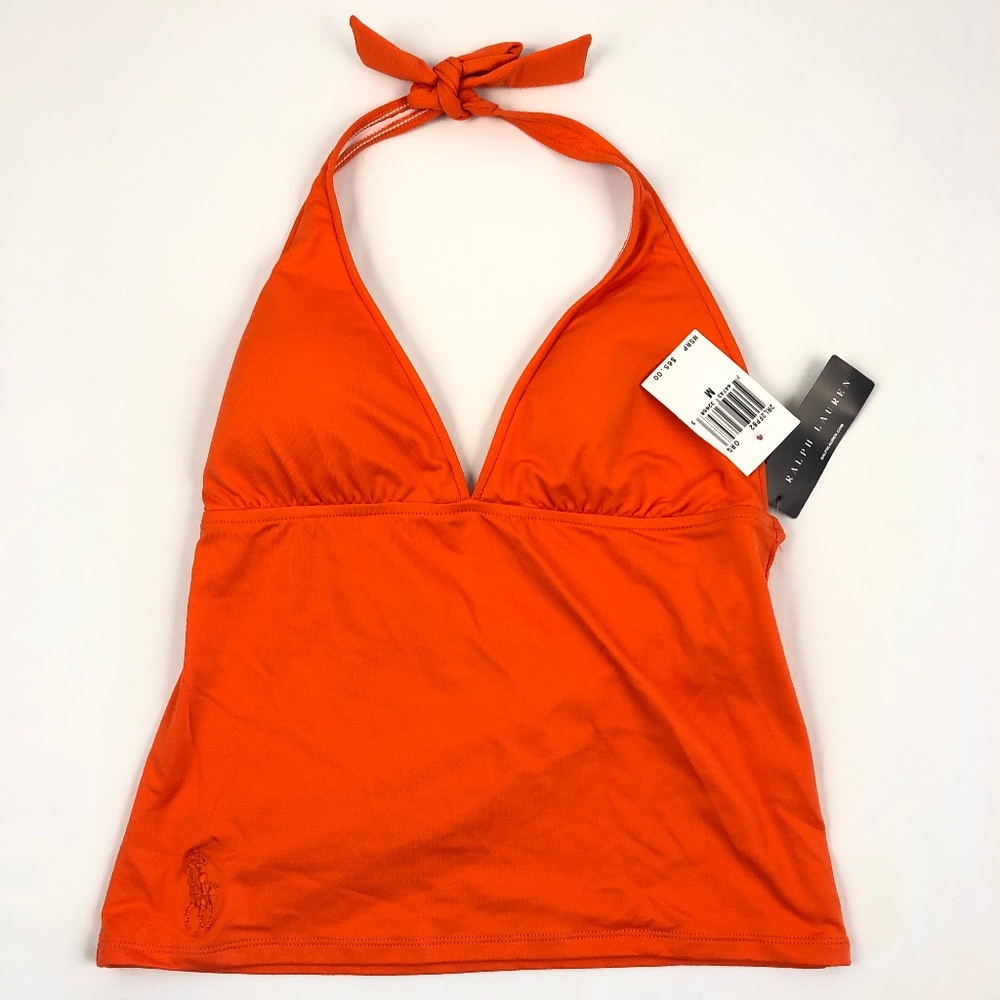Ralph Lauren Tankini Top Swim Suit Halter Padded